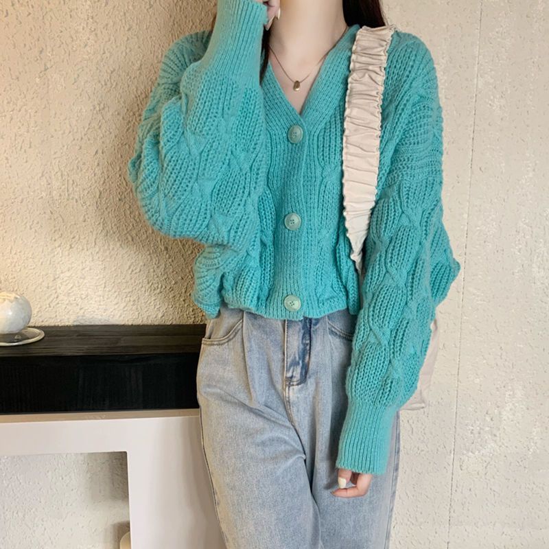 Áo Khoác Cardigan Dệt Kim Dáng Rộng Mềm Mại Phong Cách Nhật Bản Thời Trang Cho Nữ