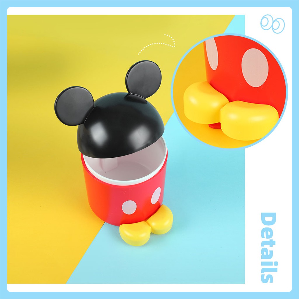 [Mã LIFECPMALL giảm 12% đơn 250K] Thùng rác để bàn Mickey Mouse Miniso