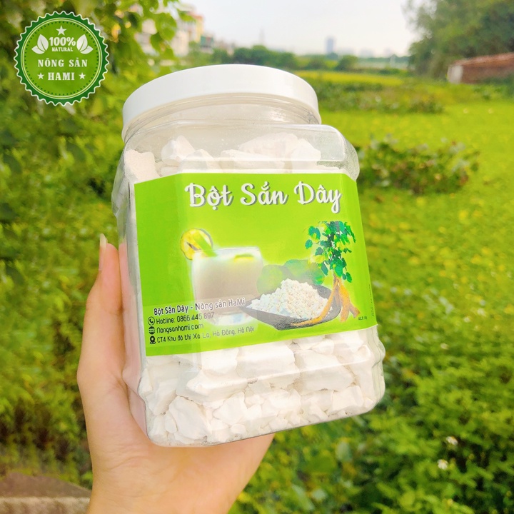 Bột sắn dây nguyên chất HaMi 1Kg - Làm mát thanh nhiệt cơ thể. Đã kiểm nghiệm chất lượng