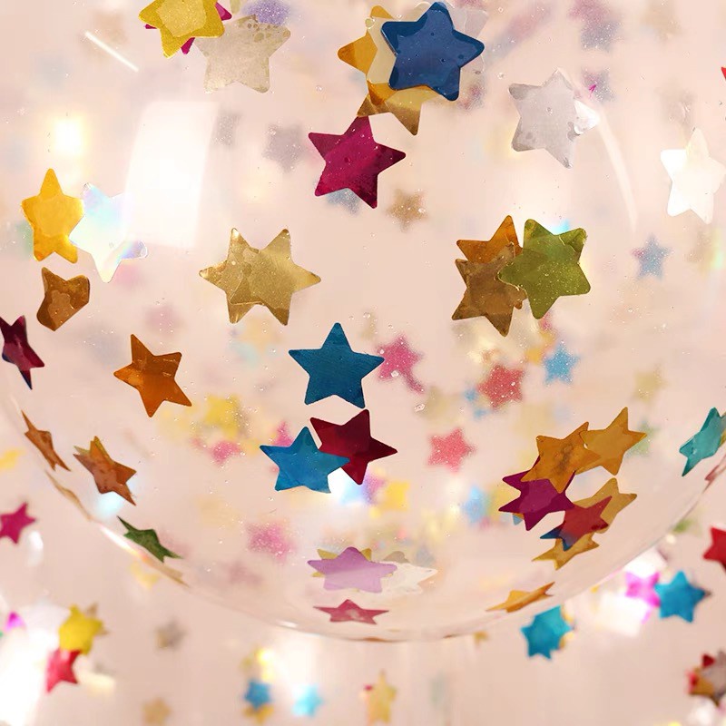 Bóng cao su trong suốt trang trí sinh nhật thôi nôi tiệc cưới size 10 inch HAPPYKID BCSTS