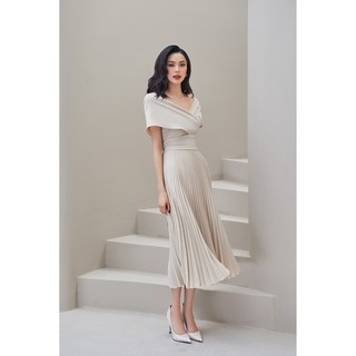 Váy Choco màu trắng tinh khôi sang trọng, nữ tính nhà Me Design