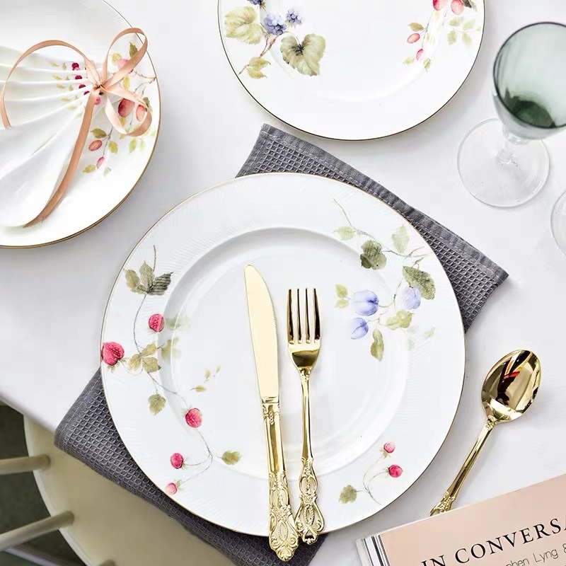 Bộ bát đĩa Lucy Garden cao cấp - Bắc Âu