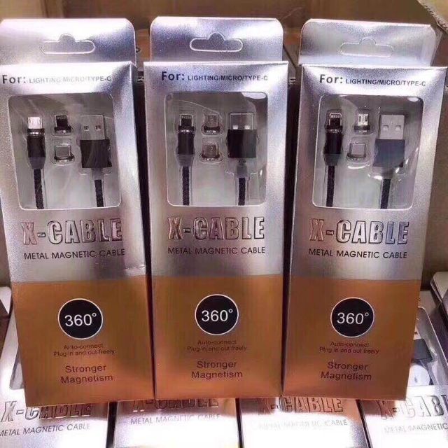 Cáp sạc từ nam châm 3 đầu sạc