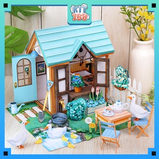 Mô hình giấy kiến trúc Nhà sân vườn