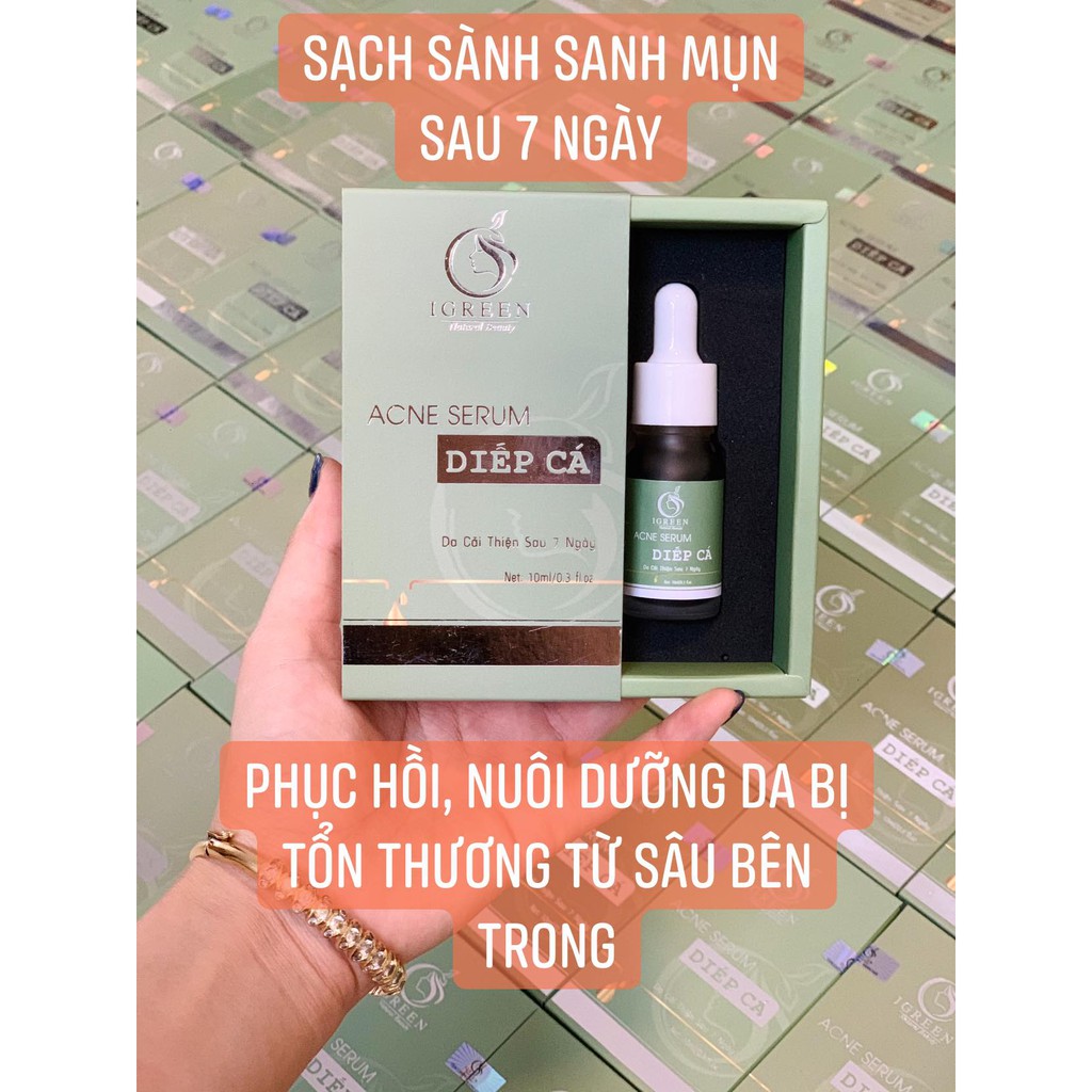 Serum Diếp Cá GIẢM MỤN, THÂM, SE KHÍT LỖ CHÂN LÔNG IGREEN - Acne Serum Diếp Cá IGREEN | BigBuy360 - bigbuy360.vn