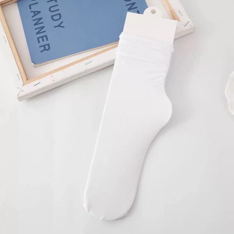 Tẩt chân thu đông cho nũ, vớ nhún cao cổ bassic vải nhung mỏng co dãn 4 chiều phong cách - T008 Miinas Tất