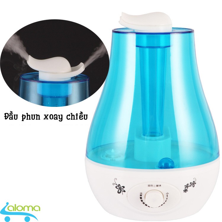 Máy phun sương tạo độ ẩm 3 lít Connie J204 xanh sang trọng làm mát phòng tiết kiệm điện