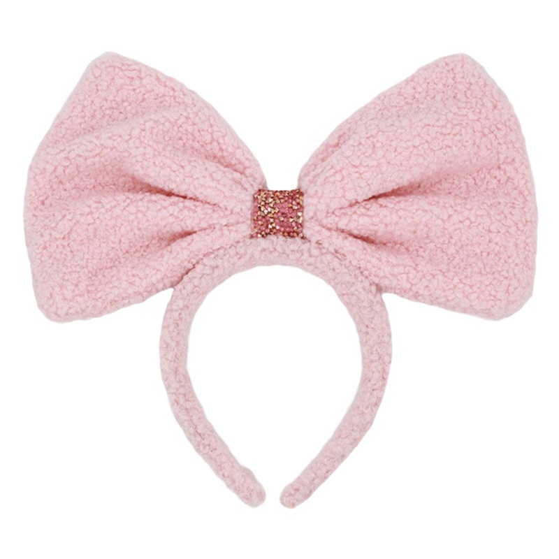 Băng Đô Nơ Cài Tóc Bằng Lông Nhung Dành Cho Nữ