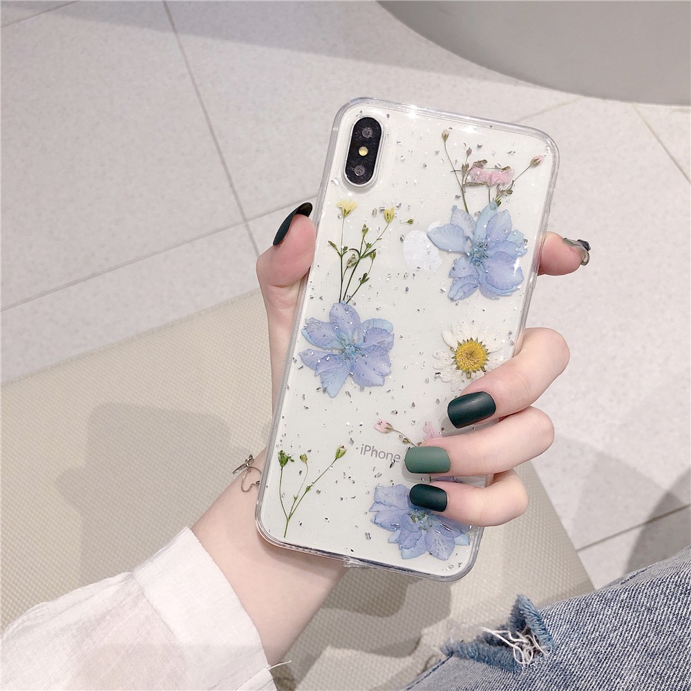 12 Pro Max Ốp điện thoại phối hoa khô thời trang cho IPHONE 6 6S 7 8 PLUS X XR XS MAX 11 PRO MAX