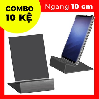 Mica đen trưng bày điện thoại
