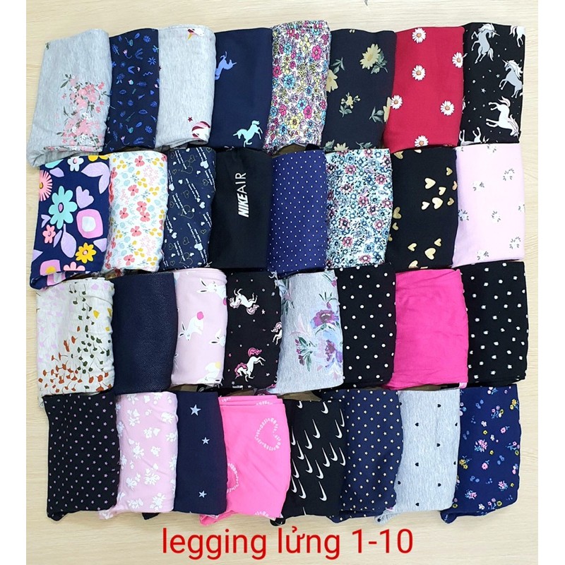 Quần legging GAP Baby loại cotton co giãn cho bé gái size 7-23kg