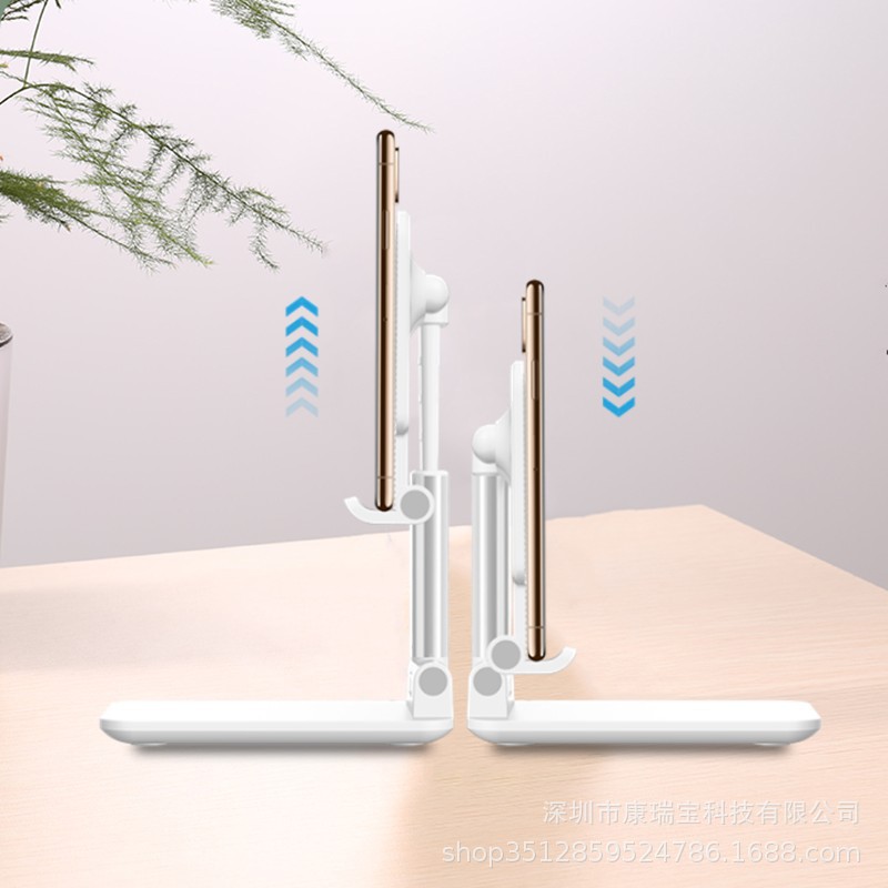 Giá đỡ điện thoại để bàn gấp gọn đa năng có gương hồng mẫu mới cao cấp PK01 Shalla