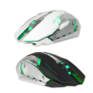 ♻️🐁Chuột không dây pin sạc 🐁Free Wolf X7 Led 7 màu Chuyên Game - NK