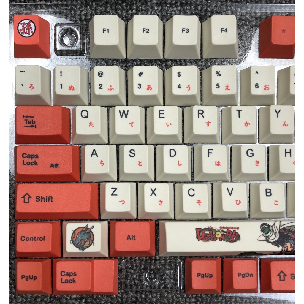 Keycap Dragon Ball chất liệu PBT công nghệ in dyesud dành cho bàn phím cơ