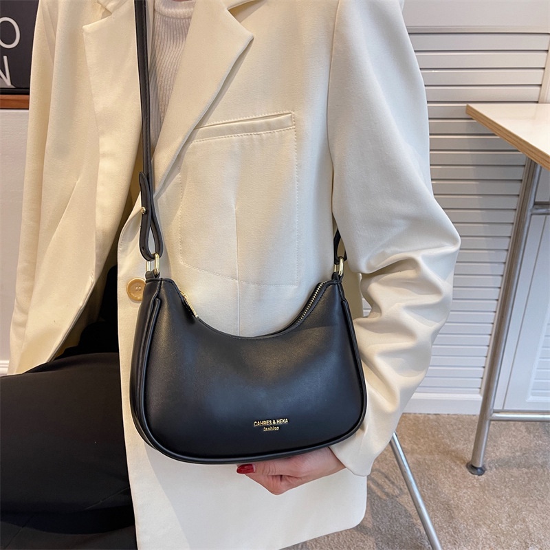 IELGY Túi Đeo Vai Màu Trơn Phong Cách retro Đơn Giản Cho Nữ