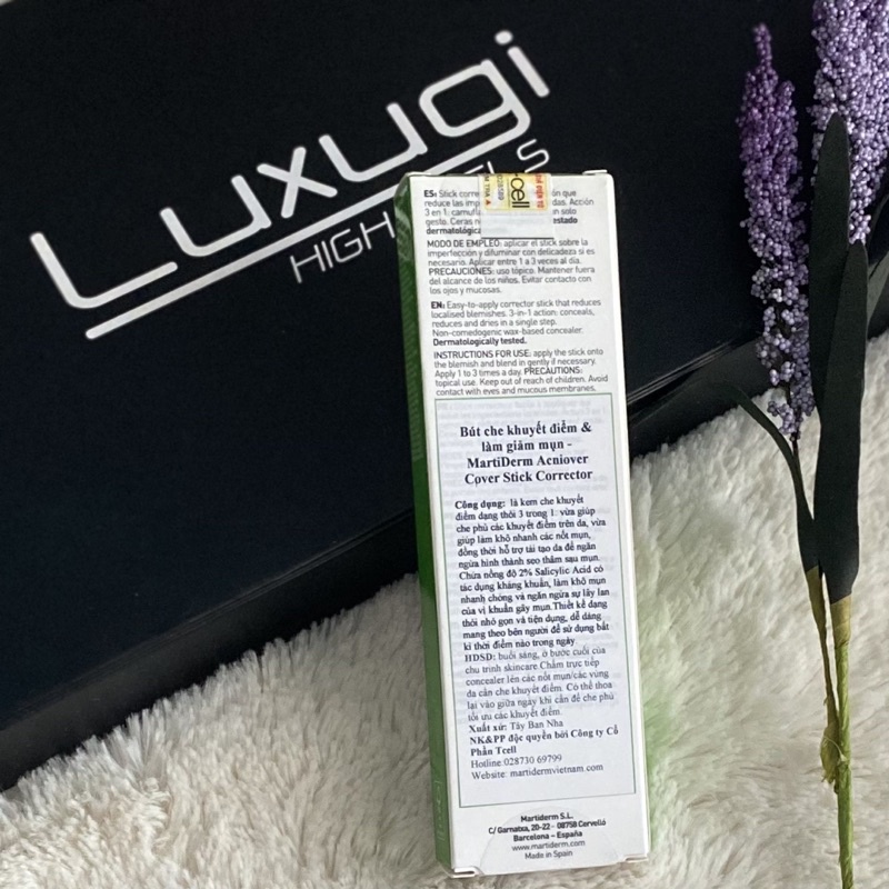 [CHÍNH HÃNG] Bút che khuyết điểm & làm giảm mụn - MartiDerm Acniover Cover Stick Corrector (15ml) | BigBuy360 - bigbuy360.vn