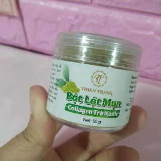 Bột lột mụn colagen trà xanh