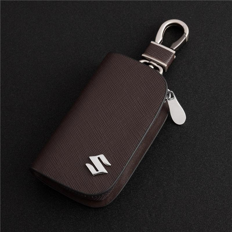 Ốp chìa khóa bằng da thật cao cấp cho Suzuki Vitara Swift XL7 Presso Dzire Ciaz Celerio Ertiga