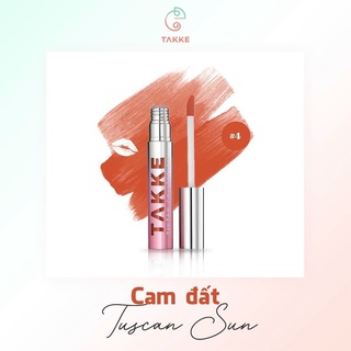 Son Kem Lì Dưỡng Môi Takke Cam Đất Tuscan Sun