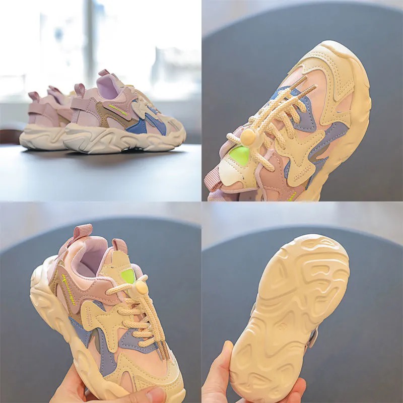 Giày thể thao đế mềm thoáng khí thời trang cho bé gái 2022