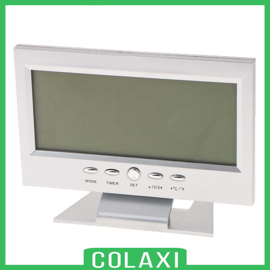 Đồng Hồ Báo Thức Kỹ Thuật Số Lcd Điều Khiển Bằng Giọng Nói