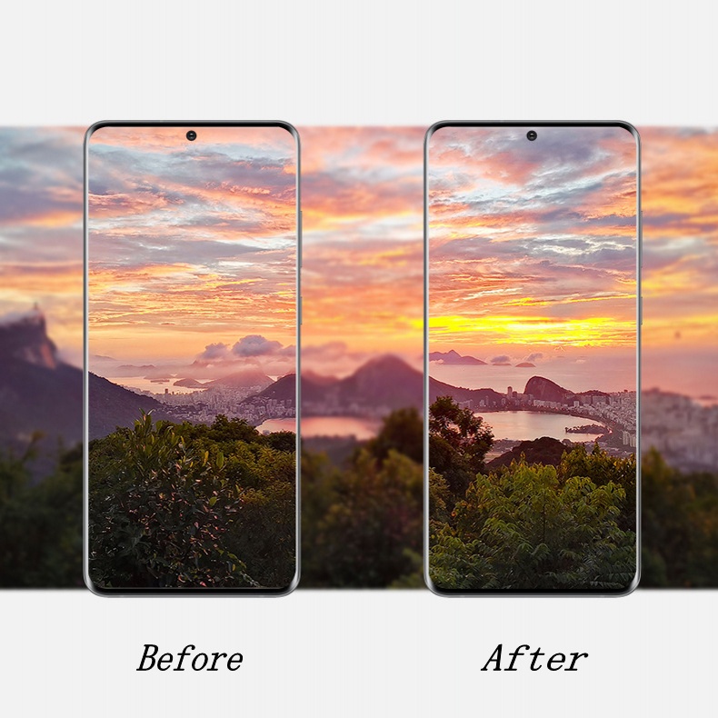 Kính Cường Lực 9D HD Trong Suốt 9H Chống Trầy Bảo Vệ Ống Kính Máy Ảnh Cho Samsung Galaxy S21 S20