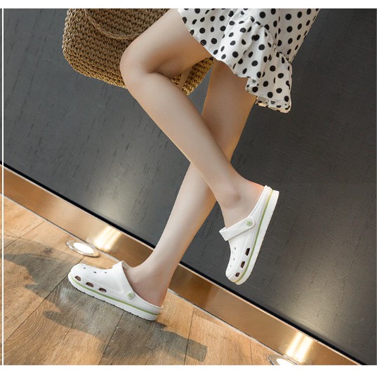 Giày Thời Trang - Giày Y Tá Giày Nữ - Dép Mùa Hè chống trơn trượt - Giày Đế Mềm - Dép đi trong bệnh viện