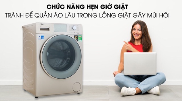 [ELHAL5 giảm 7% tối đa 1TR] Máy giặt Aqua Inverter 10.5 kg AQD-D1050E N (Miễn phí giao tại HCM-ngoài tỉnh liên hệ shop)