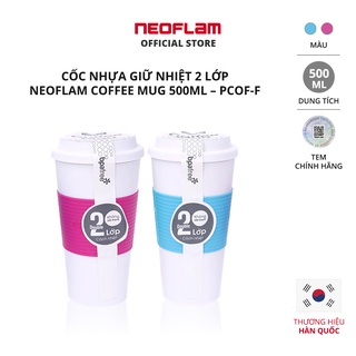 Cốc nhựa giữ nhiệt 2 lớp Neoflam Coffee Mug 500ml - Pcof-F