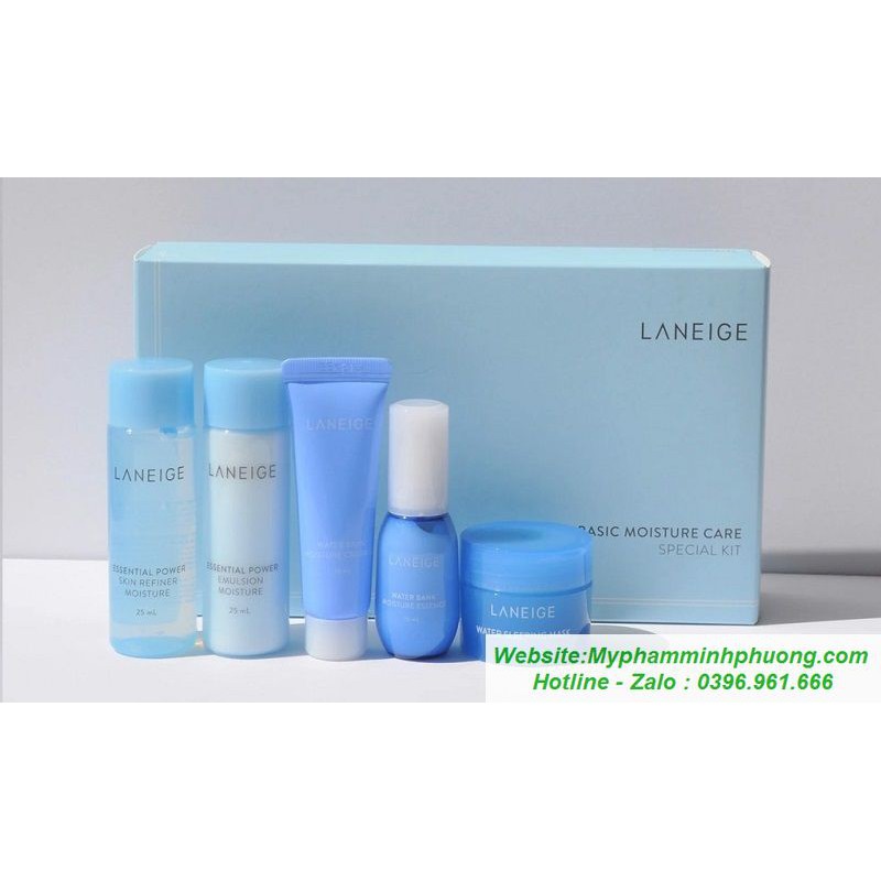 SET DƯỠNG DA LANEIGE BASIC MOISTURE CARE SPECIAL KIT 5 MÓN