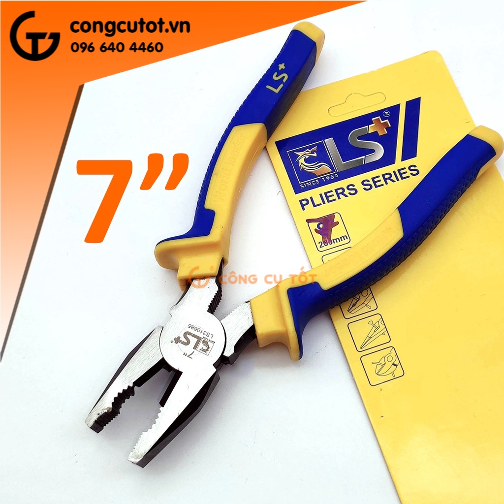 Kìm điện kìm nhọn đa năng thép CRV LS+