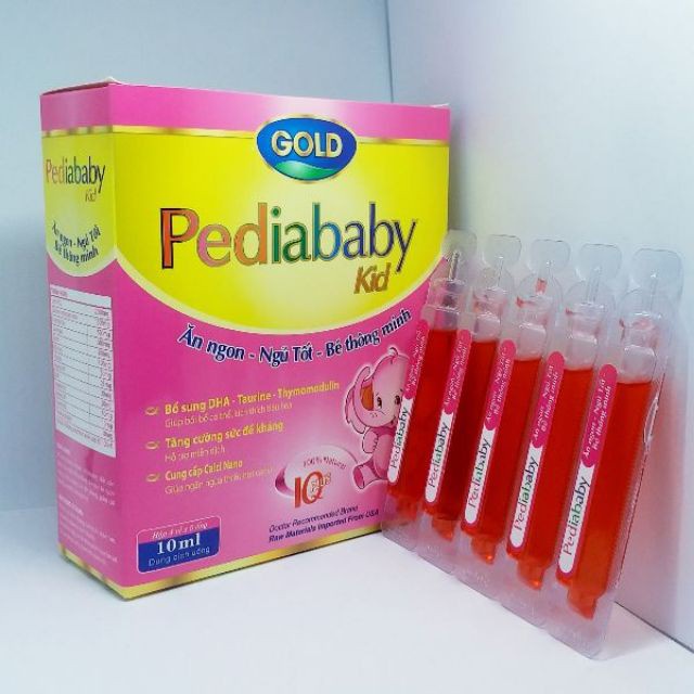 Siro Pediababy Kid Gold ăn ngon - ngủ tốt - Bé thông minh