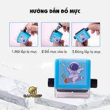 Máy in phép tính cho bé con lăn phép tính tự động cộng trừ giúp các bé phát triển tư duy toán học tặng kèm lọ mực