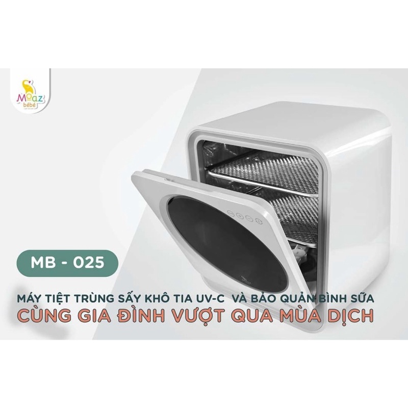 [ MOAZ BÉ BÉ ] Máy tiệt trùng sấy khô UV và bảo quản bình sữa MB025