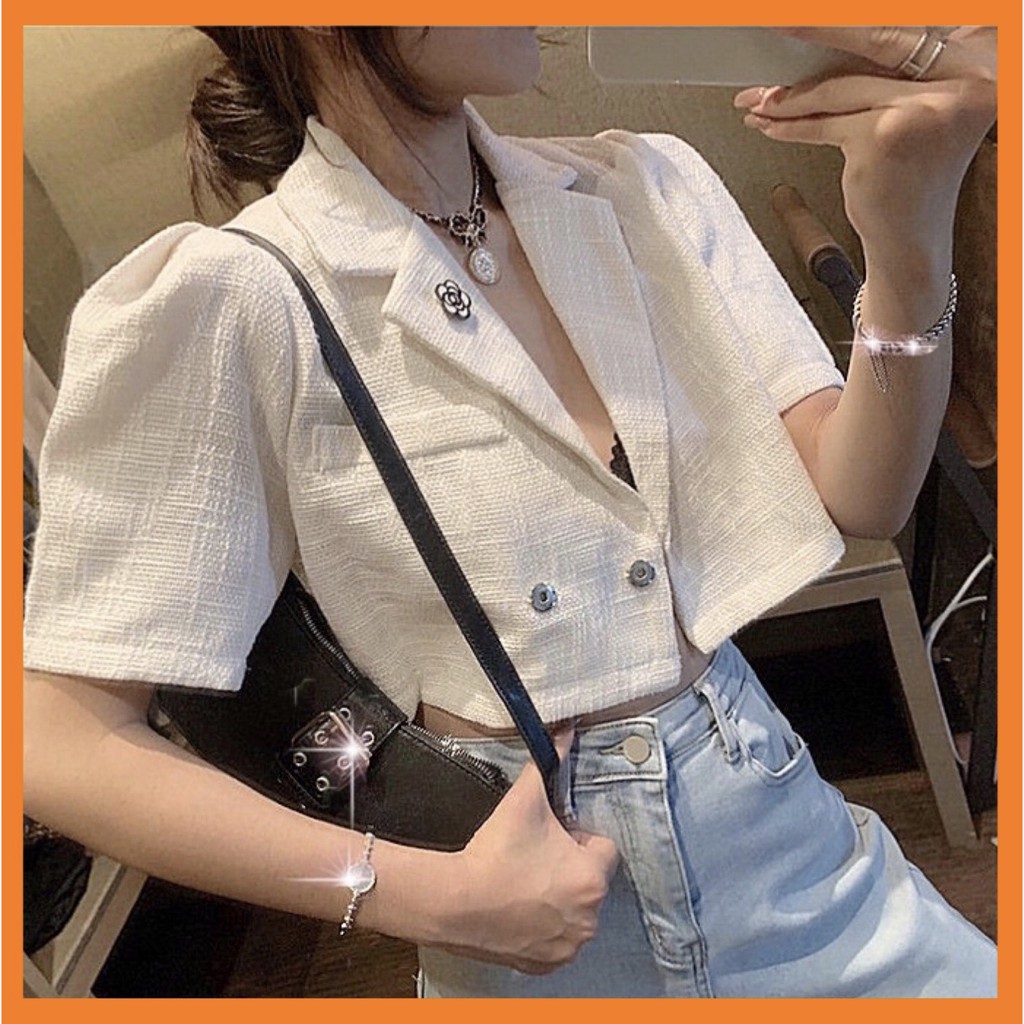 [Sẵn Hàng]♥️Áo Khoác Vest Ngắn 2 Màu(ảnh thật)Size S-&gt;XL