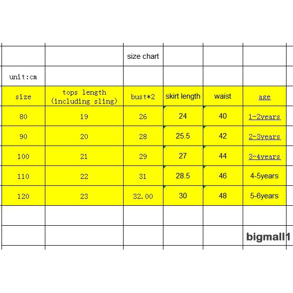 Set Áo 2 Dây Lửng+Chân Váy Chữ A Cho Bé Gái