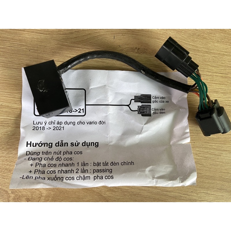 Mạch tắt mở đèn xe vario