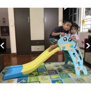 [Freeship] Cầu trượt máng dài 1m4, 1m7 (Tặng rổ, bóng)
