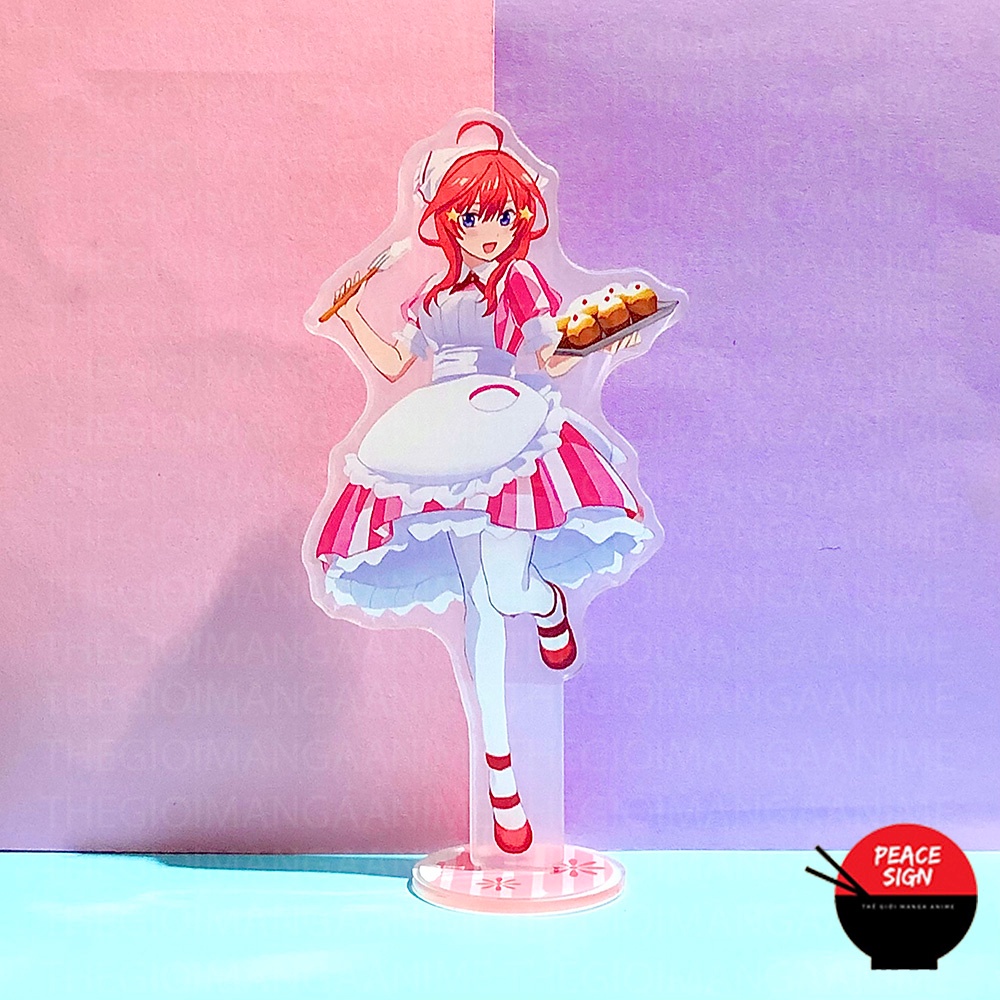 ( MAID ) Mô hình Standee Gotoubun No Hanayome ver Bồi Bàn Hầu Gái Nhà Có 5 Nàng Dâu Tượng Acrylic Anime mica chibi