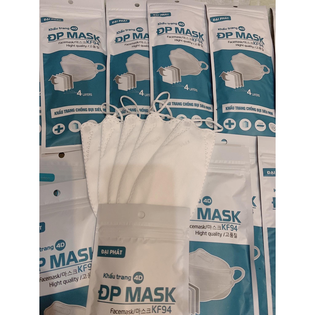 Khẩu trang KF94 DC Mask 4 lớp kháng khuẩn chống dịch , phòng chống giọt bắn kj95 chuẩn FDA - CE | BigBuy360 - bigbuy360.vn