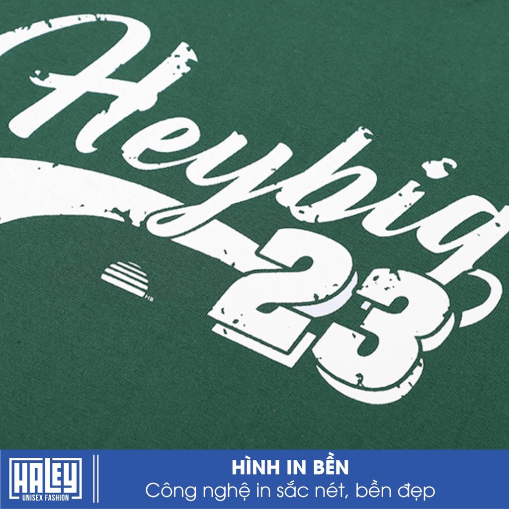 Áo Thun Unisex mã TN25 HALEY Tay Lỡ HEYBIG23 Form Rộng Nam Nữ Phong cách Hàn Quốc Basic Ullzang