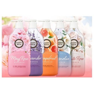 Sữa tắm tinh chất hương hoa hồng/oải hương/cam quýt/mộc lan HAPPY BATH Essence Body Wash, hàng săn sale nội địa Hàn Quốc