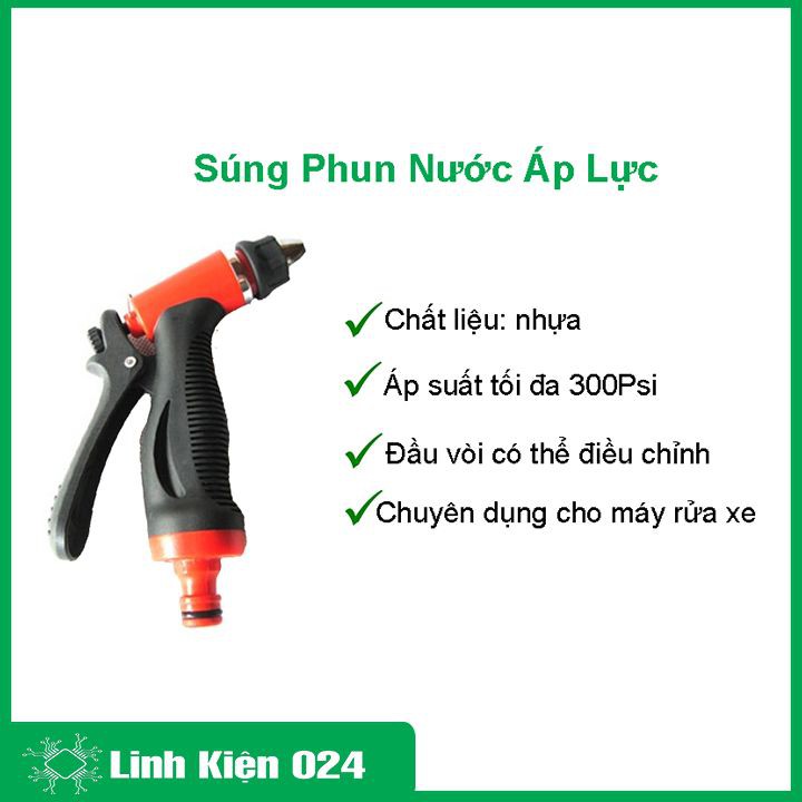 Súng Phun Nước Áp Lực