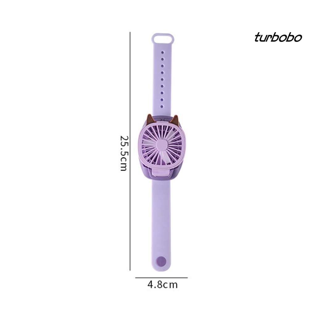Quạt Làm Mát Kiểu Đồng Hồ Đeo Tay Turbobo Sạc USB Thiết Kế Hoạt Hình Sáng Tạo Cho Trẻ Em