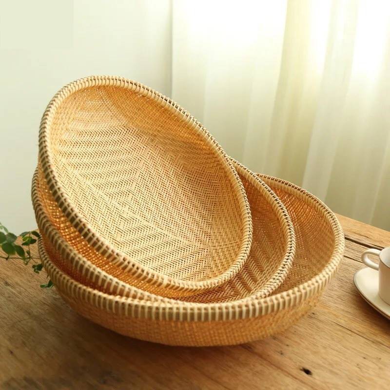 Rổ tre đan đa năng BAMBOOO ECO đựng đồ nhà bếp thân thiên môi trường