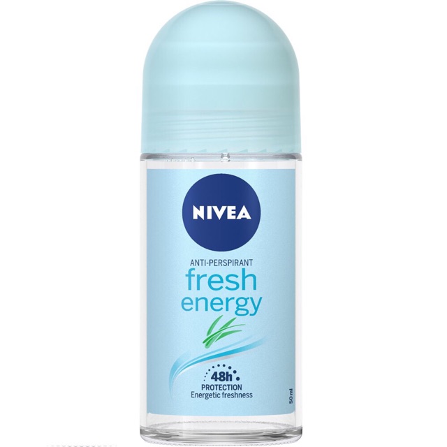 Lăn khử mùi nữ Nivea Energy Fresh 50ml giảm tiết mồ hôi hiệu quả.