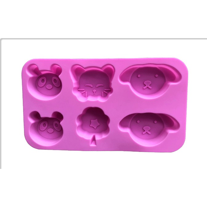 Khuôn Silicone động vật Vĩ Panda Chó Mèo