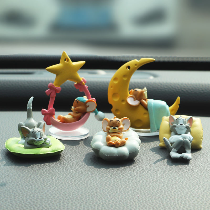 Set 5 Mô Hình Mèo Và Chuột Jerry Dễ Thương Dùng Để Trang Trí
