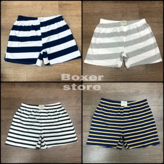 Quần đùi nam chất thun cotton sọc ngang
