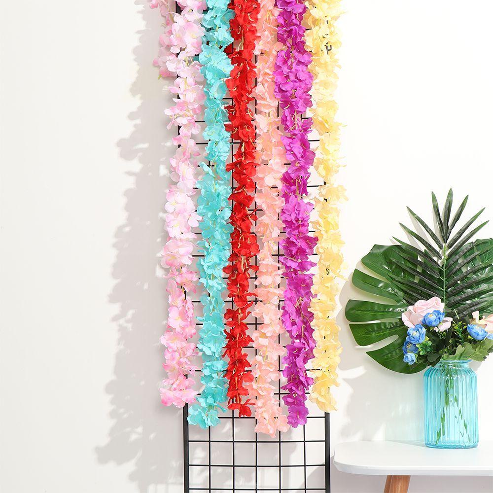 Vòng Hoa Cẩm Tú Cầu Giả Bằng Lụa Treo Tường Trang Trí